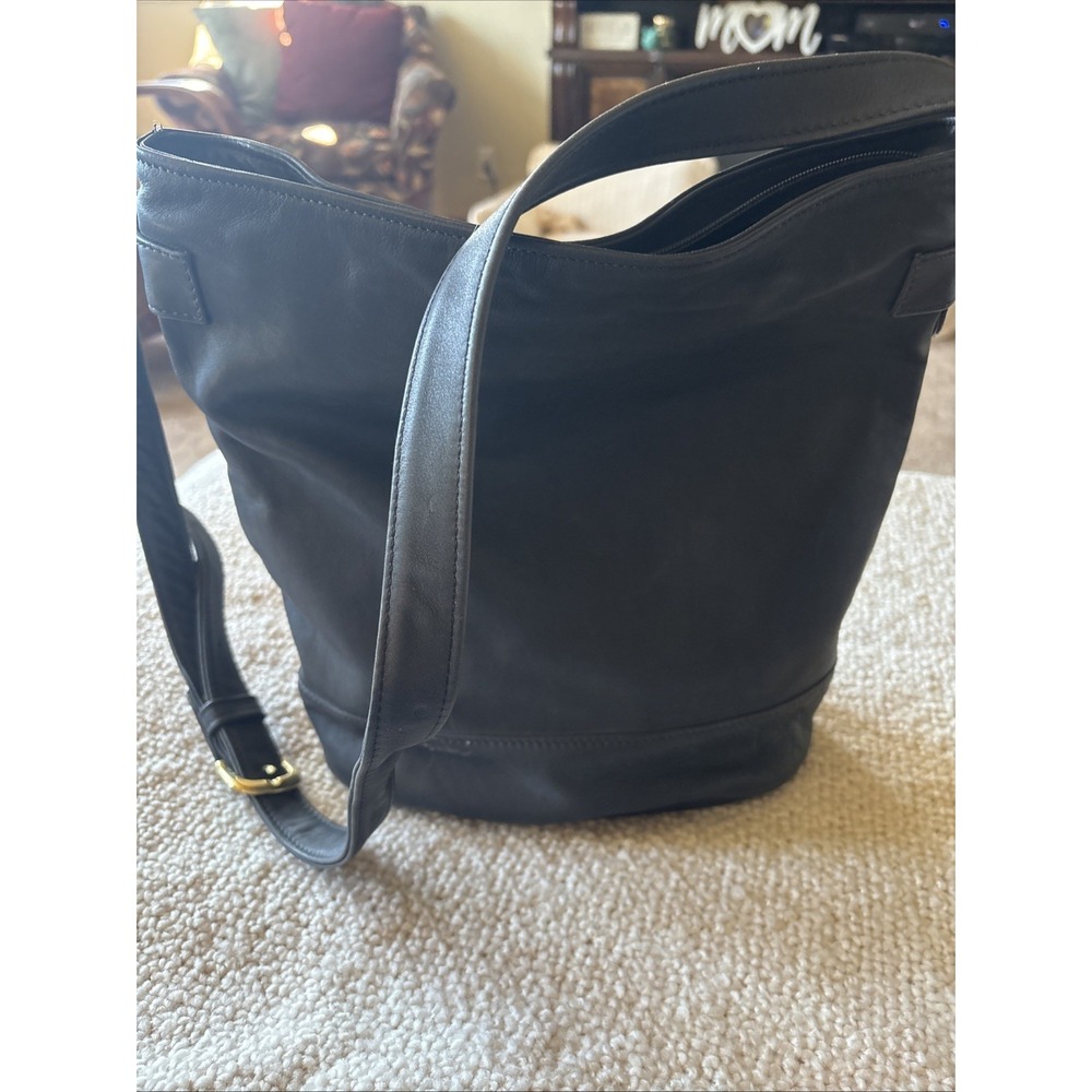 YTG Libaire Black leather shoulder/crossbody bag (P1)